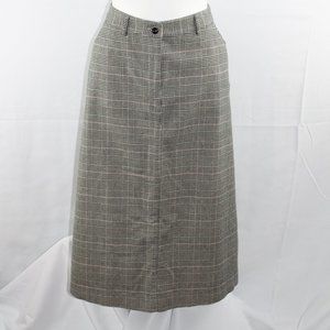 L.L. Bean Skirt 10 Plaid A-Line Pockets Lined NEW